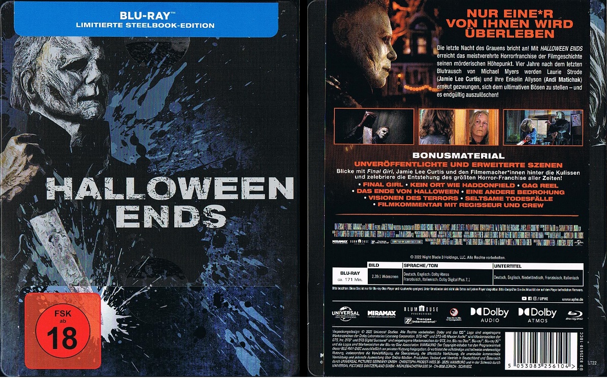 Ofdb Halloween Ends Blu Ray Disc Universal Limitierte