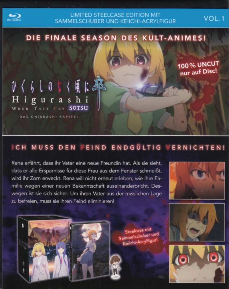 OFDb - Higurashi: When They Cry - Sotsu (2021) - Blu-ray Disc: AniMoon ...