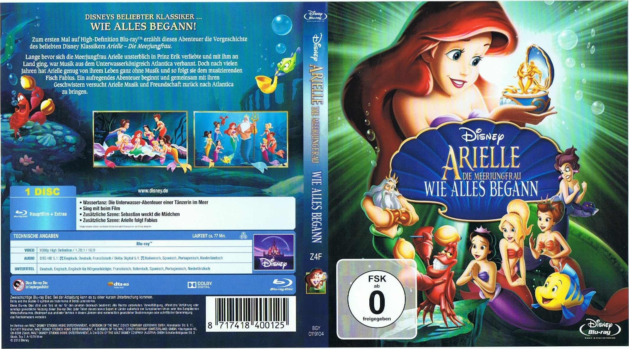 OFDb - Arielle, Die Meerjungfrau (1989) - Blu-ray Disc: Walt Disney ...