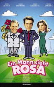 Ein Mann sieht rosa